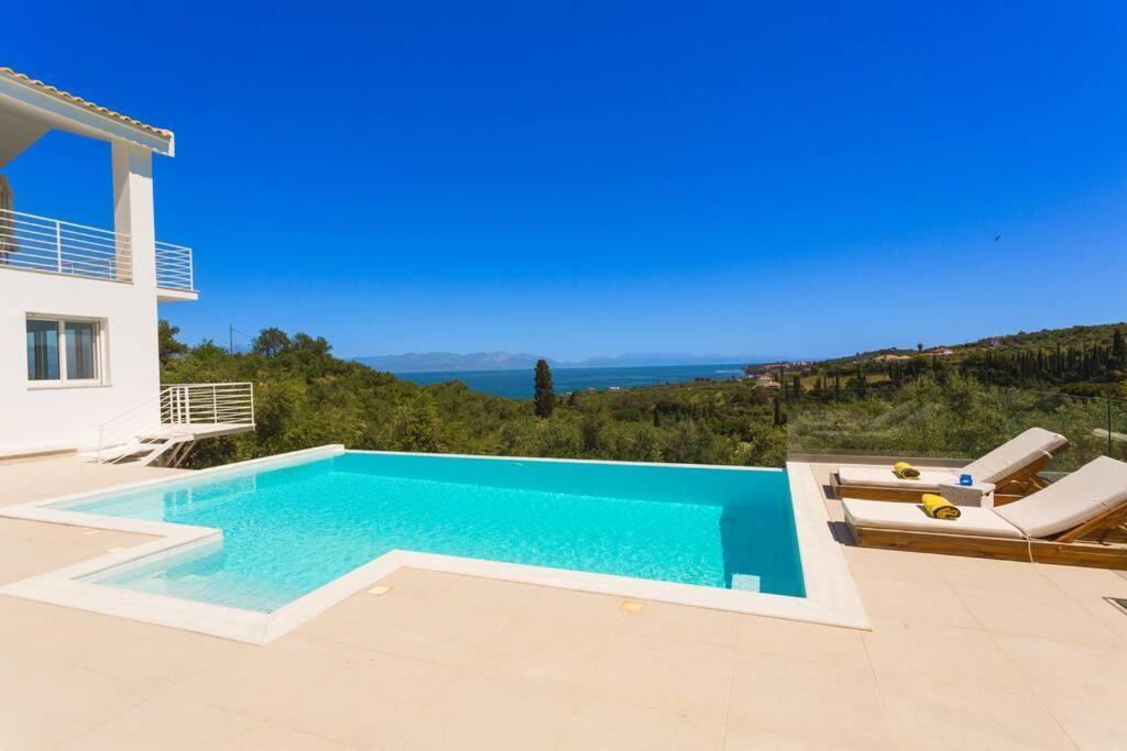 Koroni - Villa Merkouri - Entire Villa With Panoramic View Dış mekan fotoğraf